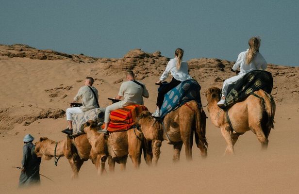 Camel riding and Agadir Desert (Timlalin) tour with Mint tea