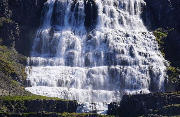 Dynjandi Waterfall in a Supertruck