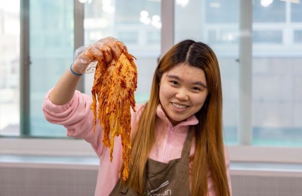 Korean Kimchi Making Day Experience with a Local Market Tour