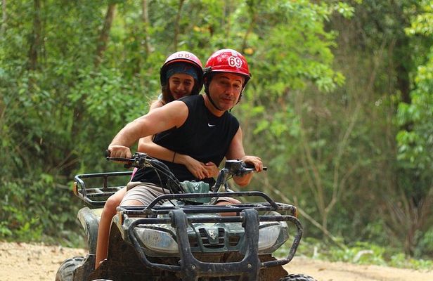 Adrenaline Tour from Cancún, ATV, Zipline, Cenote and Lunch