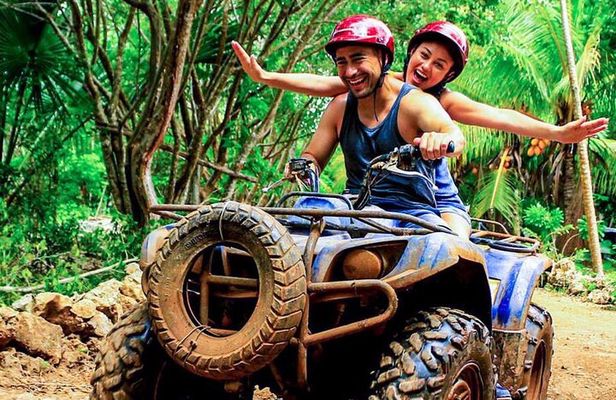 Cancun Adrenaline Day for Cenote Zipline and ATV