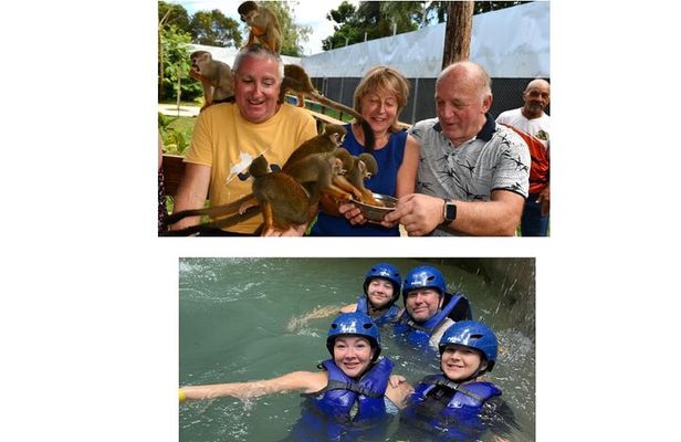 Monkey Tour Interaction and Damajagua waterfalls in Puerto Plata.