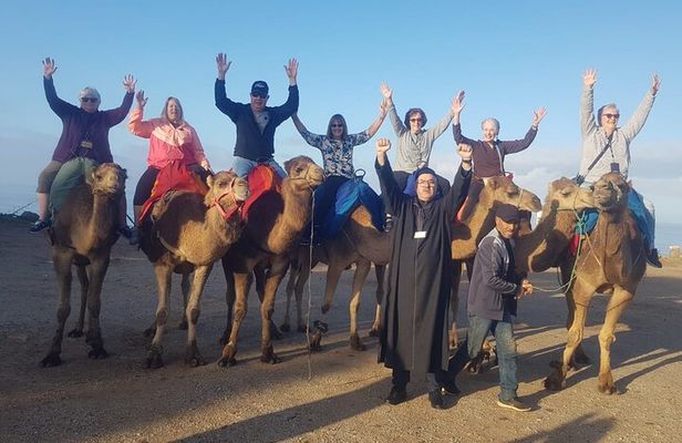 Tangier Luxury Tour Private Guide Plush Van and Camel Bliss