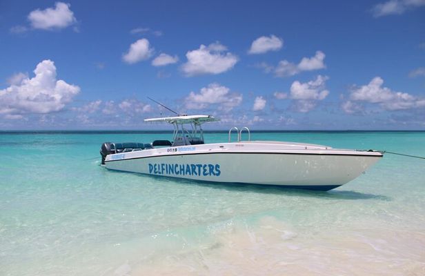 Private 40-Foot Adventure to Rose Island: Snorkel, Swim and Sip