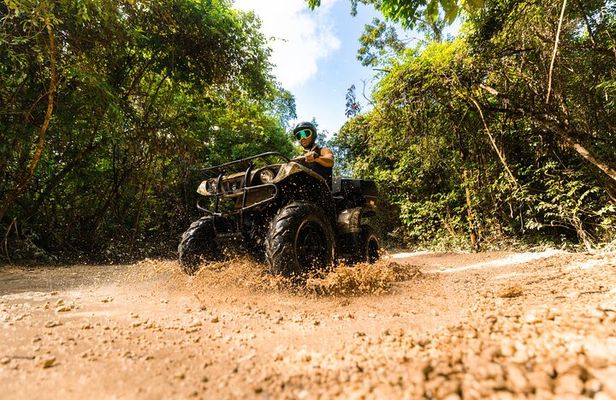 ATV, Ziplines & Cenote with Transportation