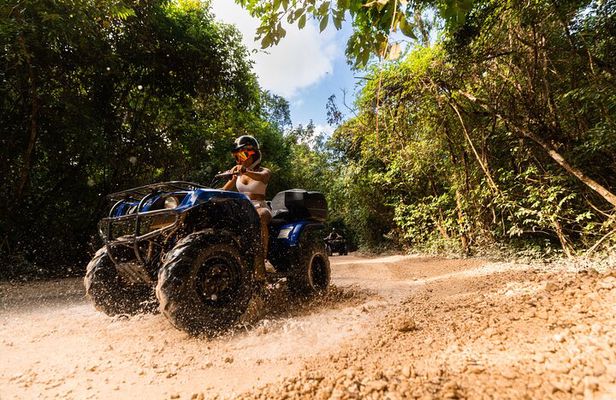 Cancun ATV Jungle Adventure, Ziplines, Cenote and Tequila Tasting