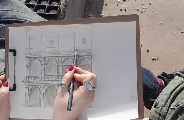 Sketch the Colosseum, No drawing skills needed
