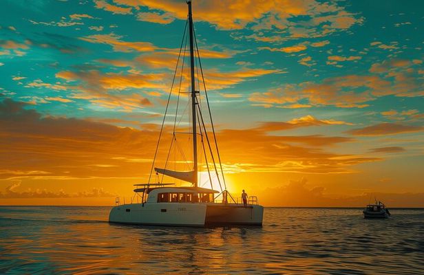 Costa Rica Catamaran Private Sunset Tour with Drinks