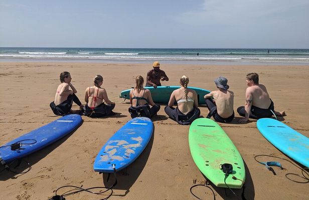 Beginner and Intermediate Surf Lesson in Tamraght