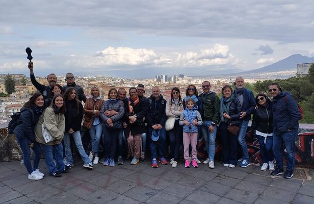 Panoramic Walking Tour in Naples through la Pedamentina scales