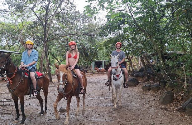 The adventure combo: zipline, horses, rafting and hot springs