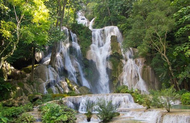 1 Day Mekong Pak Ou Caves Kuang Si Waterfalls Local Villages Tour