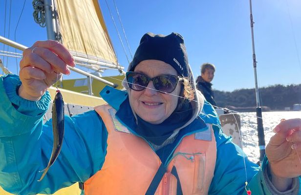 Fishing with Mt. Fuji Views and Japanese Home Cooking Experience