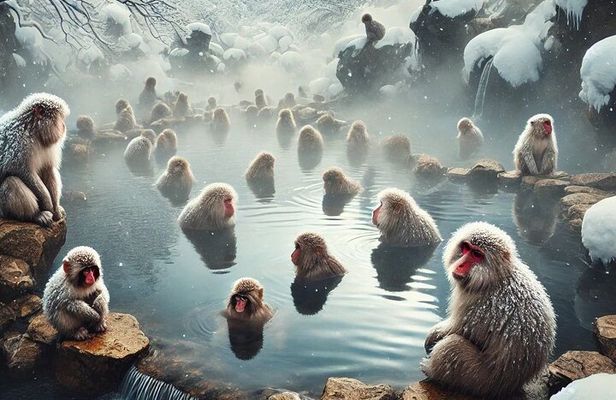 Private Tour to Snow Monkey, Zenkoji Temple & Hot Springs Nagano