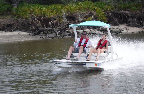 Drive Our Exciting 2 man Go Cat Boat in Downtown Naples