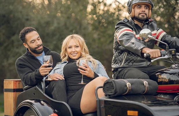 Sunset at the Vineyards Sidecar Wine Adventure Paso Robles