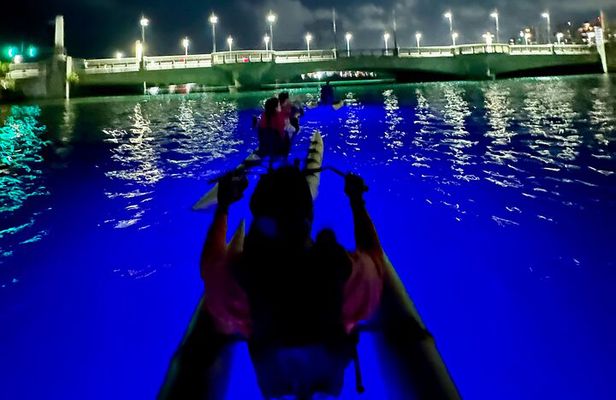 Night Glow Chiliboats Waterbike Tour in San Juan