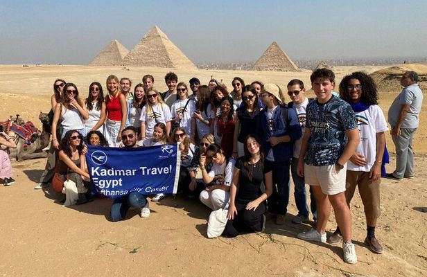 Exploring Giza Pyramids and Sphinx with Camel Ride 