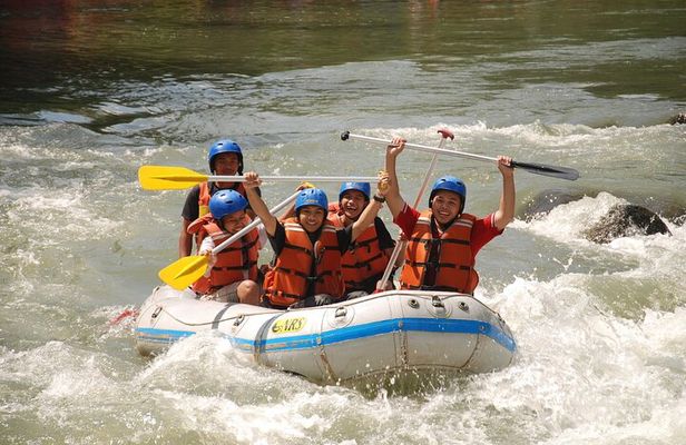 Bali White Water Rafting with Sacred Monkey Forest and Swing