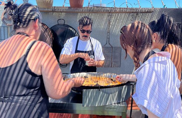 Paella Master Class in a Charming Rooftop Kitchen