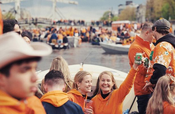 Amsterdam King’s Day Boat Party with Unlimited Drinks 2026