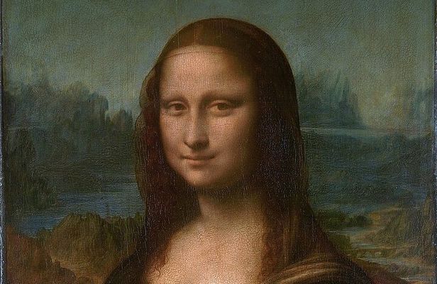 Louvre museum with small group