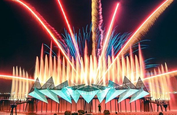 Starry Night Singapore Sentosa Tour with Firework and Light Show