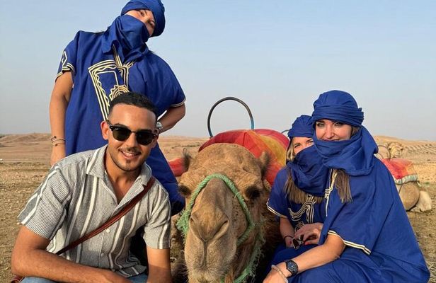 Private Quad Camel Dinner and Pool in Agafay Desert with Mohamed