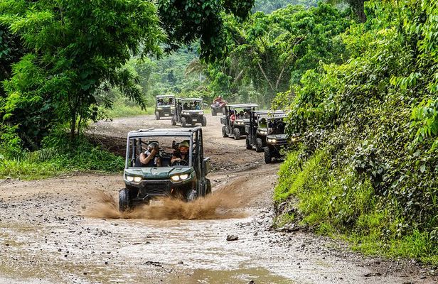 Side by side/rzr in the mountain, waterfull and tequila tasting