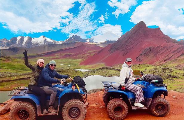Quad bike in Red Valley and Mountain of Colors