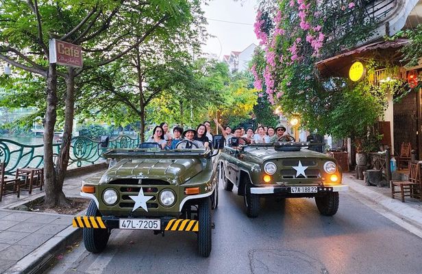 Hanoi Army Jeep Tour with Food and Culture Sightseeing