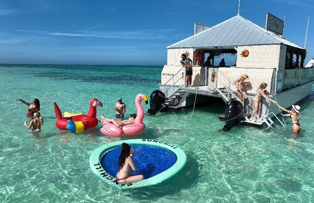 Sandbar Safari on One of a Kind Tiki Boat in Key West