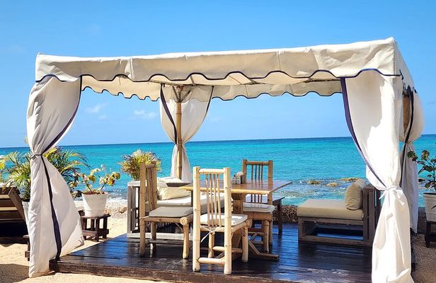 VIP Oceanfront Cabana at Bamboo Beach Club in Ocho Rios