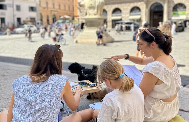 Private Scavenger Hunt Art Lab for Families–With Rome’s Landmarks