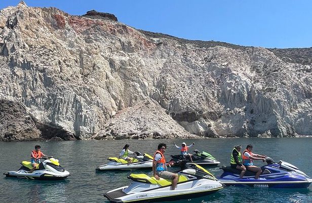Santorini Volcanic Beaches Cruise With Jet Ski