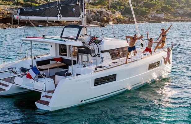 Luxury Catamaran in the Maddalena Archipelago from PALAU