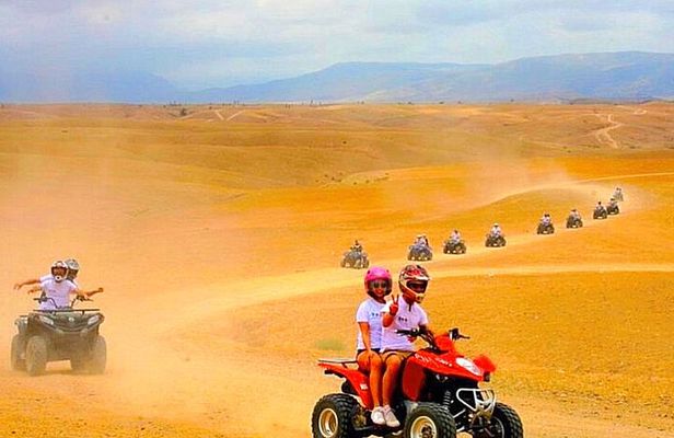 Marrakech Agafay Desert Tour with Quad, Camel Ride and Dinner