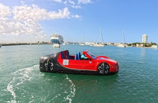 San Juan Watersports Car Rentals Red Bugatti