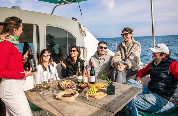 Barcelona Premium Wine Tasting & Tapas in Catamaran - Small Group