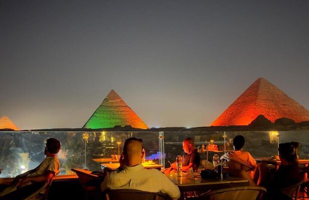 Pyramids Sound and Light Show at Rooftop with Dinner
