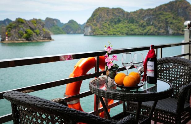 Hanoi: Halong & Lan Ha Bay 2D1N Premium Cruise with Balcony Cabin