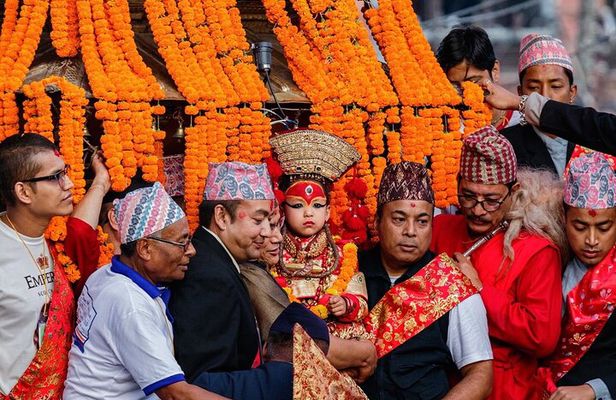 Oldest Local Market Walking Tour with Living Goddess Kumari