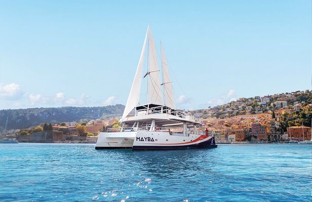 Brunch at sea in Catamaran Villefranche and Cap Ferrat Nice