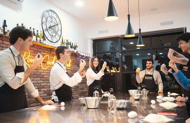 Rome Pasta Making Class with Italian Sauces and Wine Included