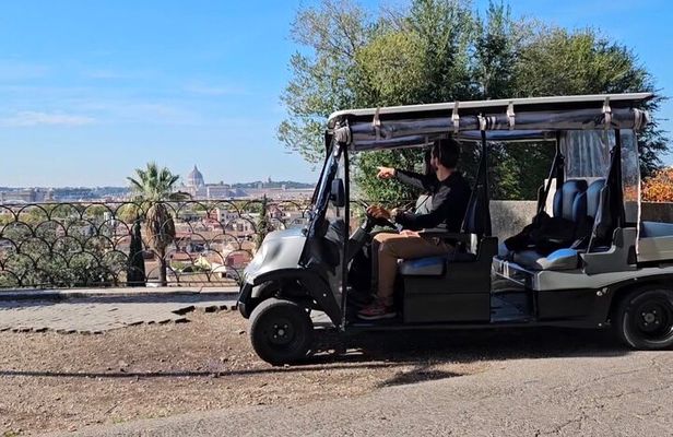 Rome Private Golf Cart and Street Food Tour
