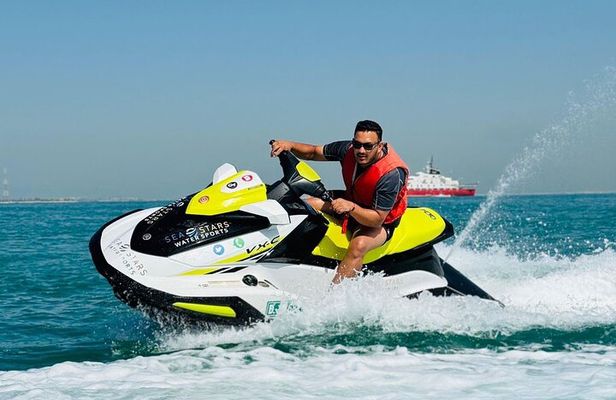 Dubai: Jet Ski & Jet Ski Car Ride with Hotel Pickup & Drop-off