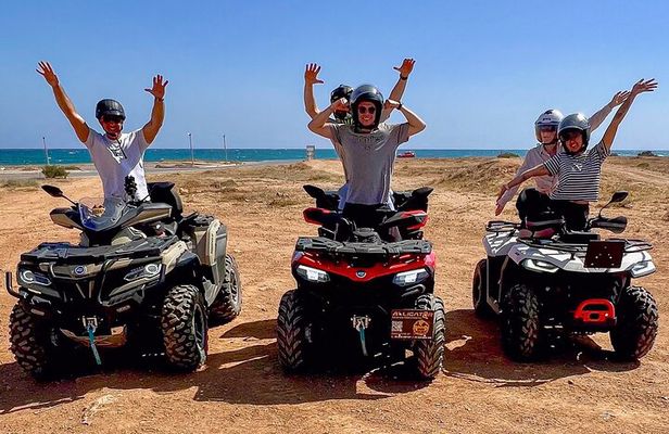 Quad Safari Tour in Skotino Cave and Mountain Top Viewpoint