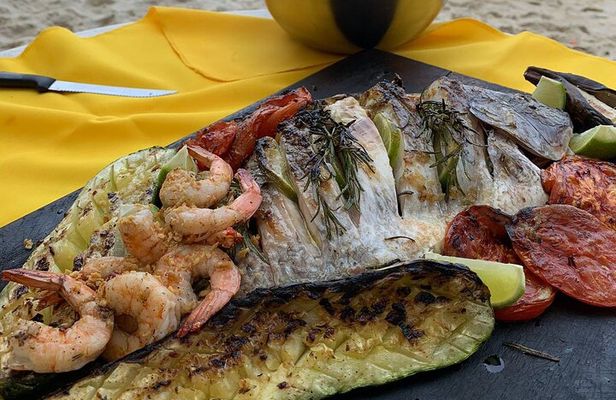 On the Beach Seafood Barbecue Class in a Kombi