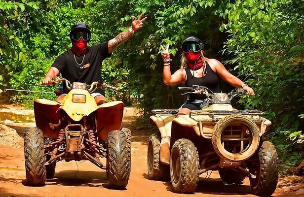 Discover the El Cedral town on ATV's, at the jungle of Cozumel