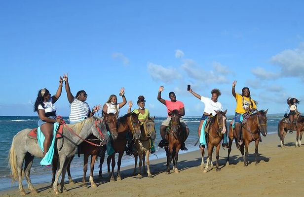 Horseback Riding on the Beach in Puerto Plata